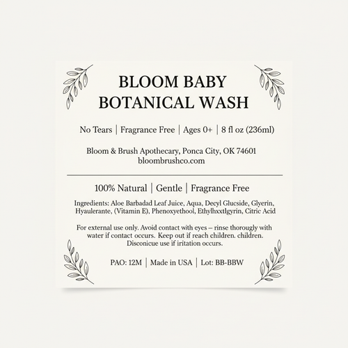 Bloom Baby Label Card