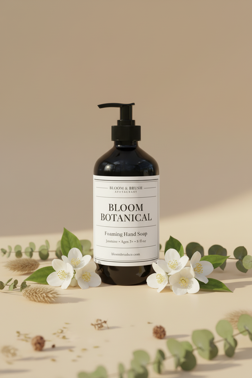 Bloom Botanical Foaming Hand Soap - All Black Bottle