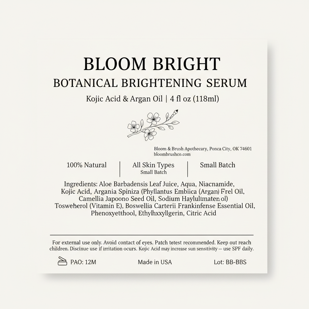 Bloom Bright Label Card