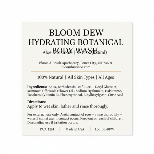 Bloom Dew Label Card