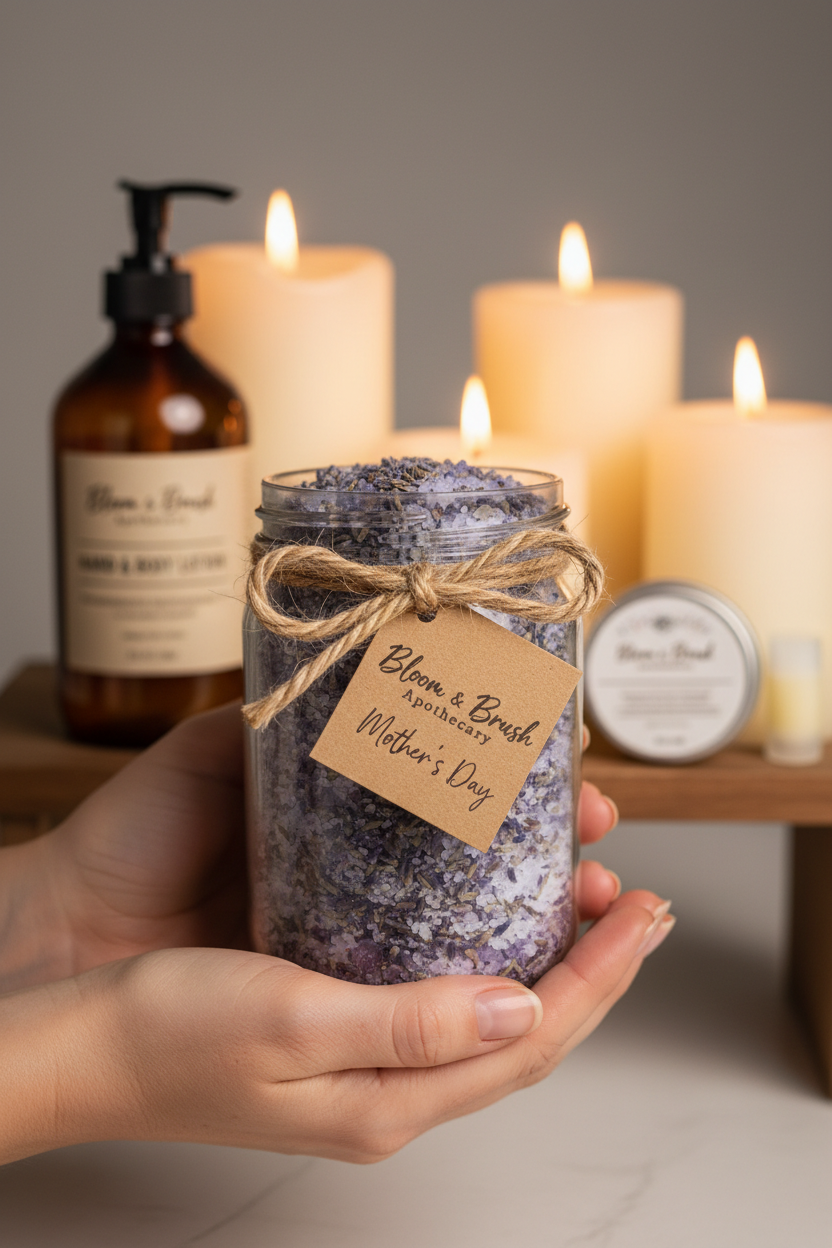 Bloom Mama Mini — Hands Holding Cork Jar