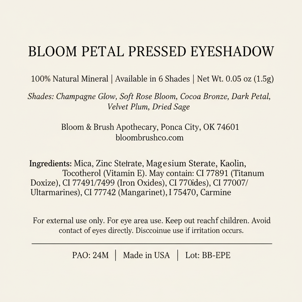 Bloom Petal Label Card