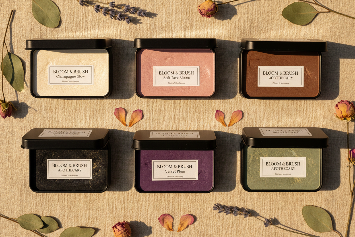 Bloom Petal Pressed Eyeshadow - All 6 Shades Hero Corrected