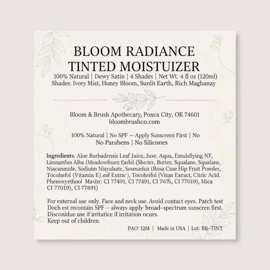 Bloom Radiance Label Card