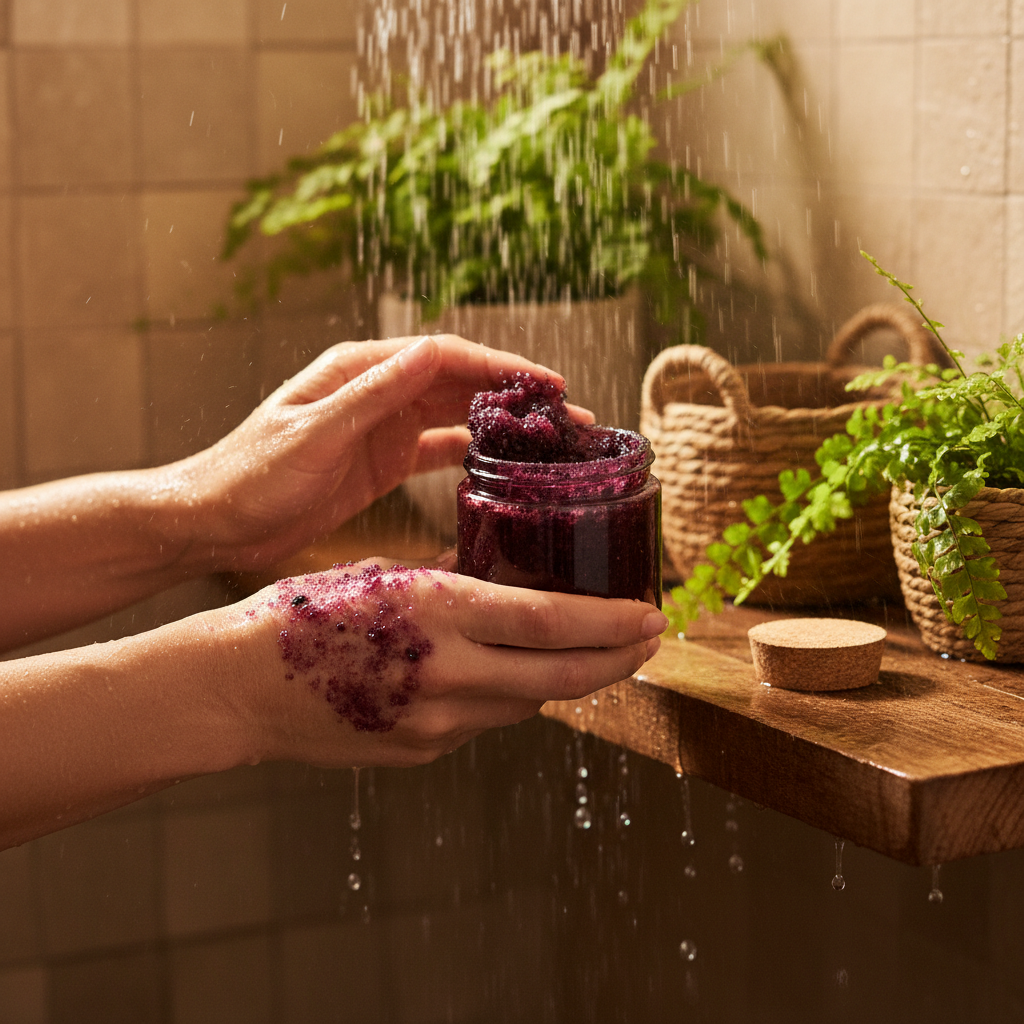 Blueberry Scrub — Application