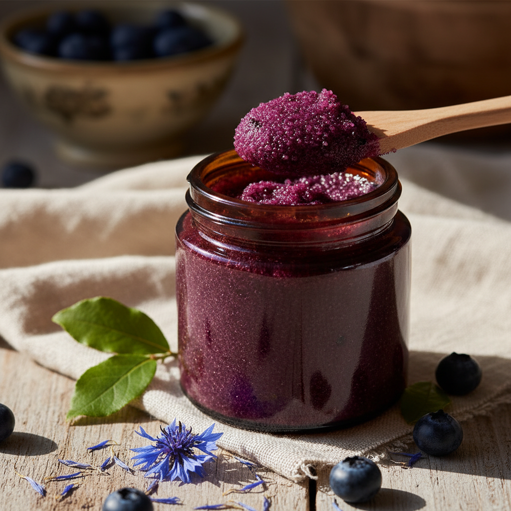 Blueberry Scrub — Texture