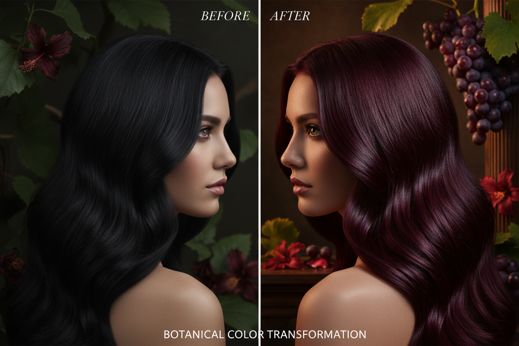 Burgundy Wine Before & After