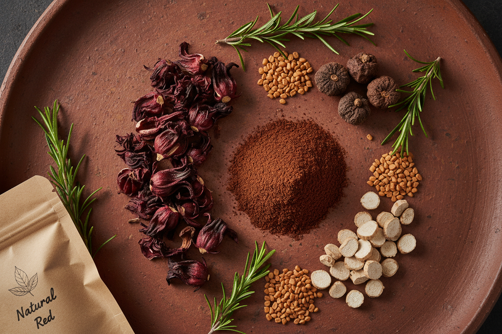 Crimson Root Flat Lay