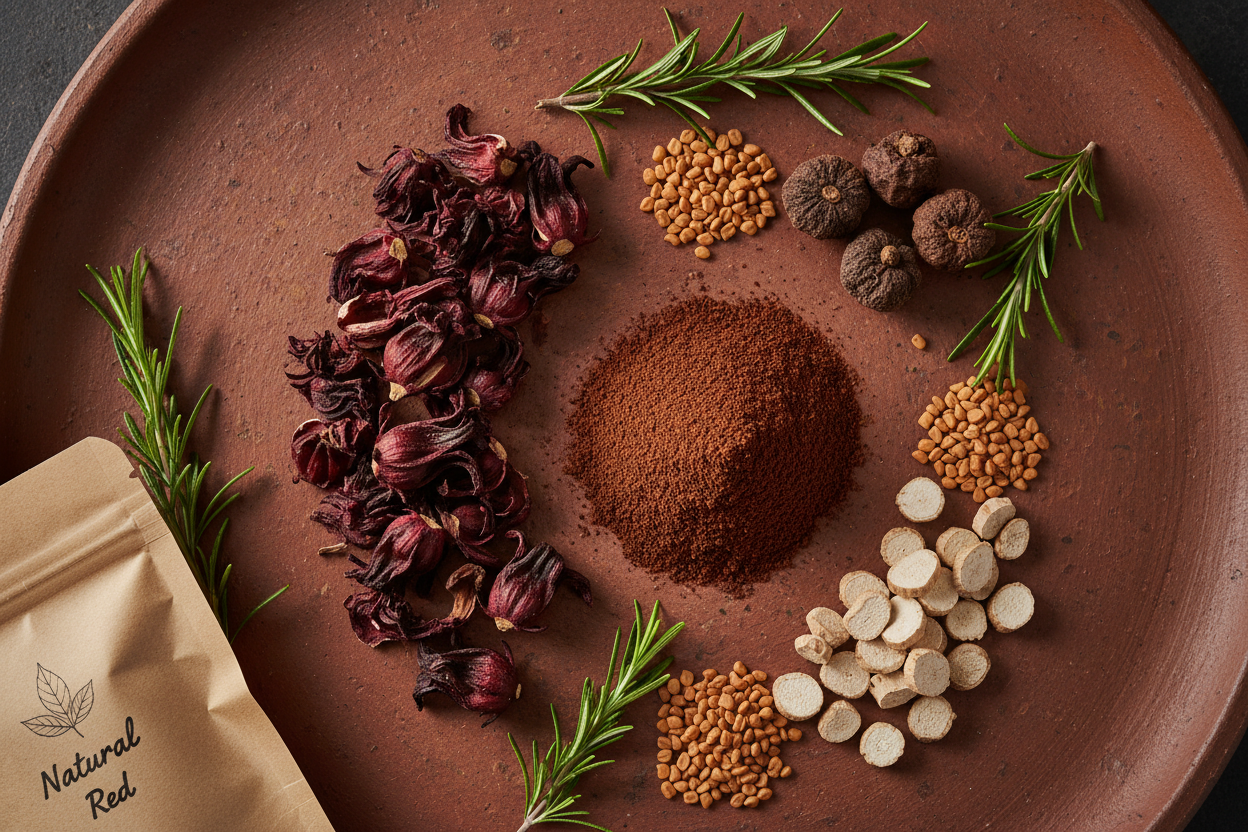 Crimson Root Flat Lay