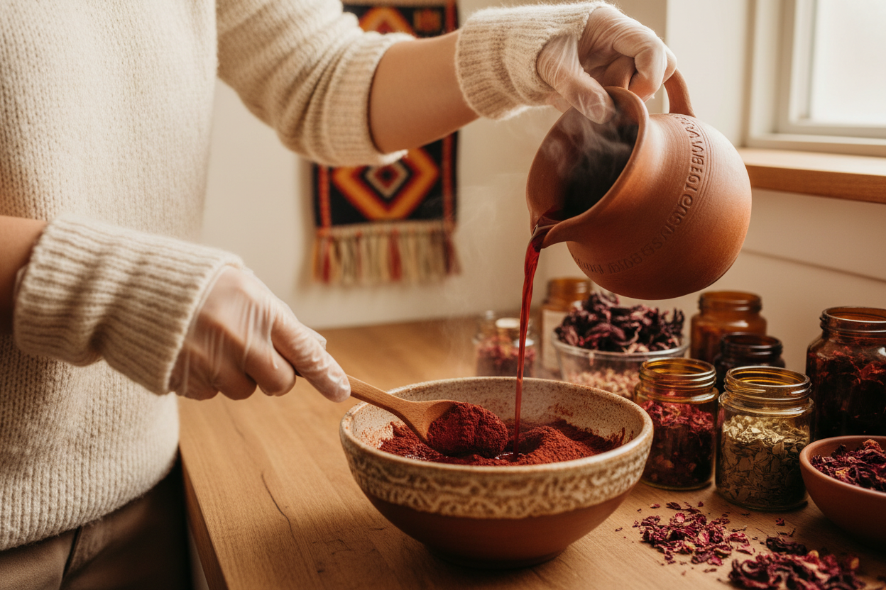 Crimson Root Mixing