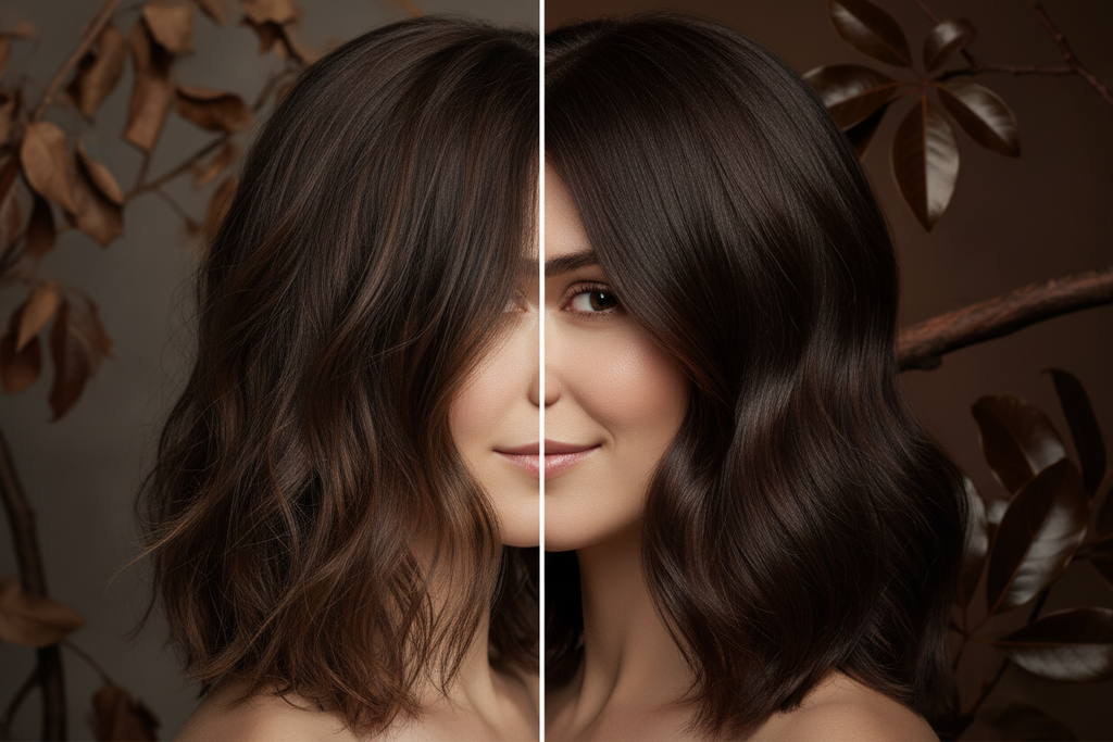 Dark Truffle Before & After