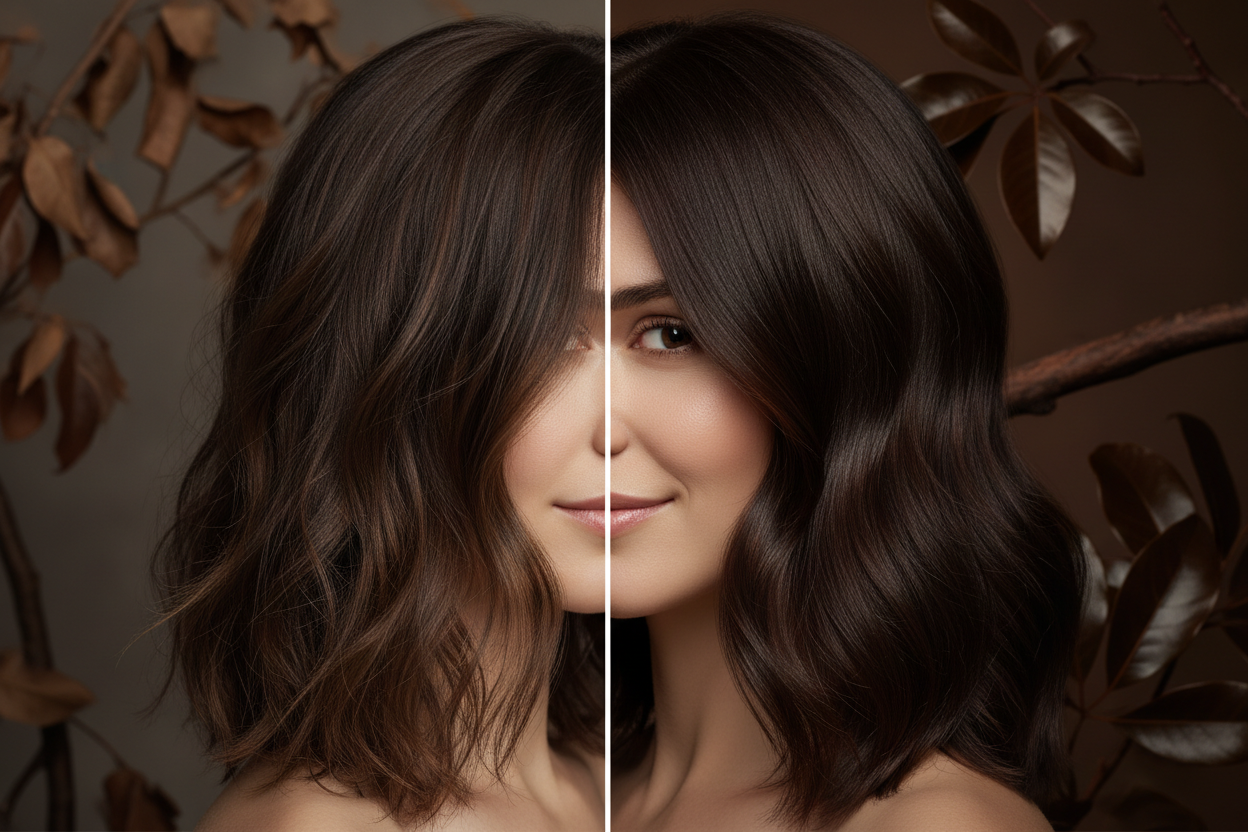 Dark Truffle Before & After