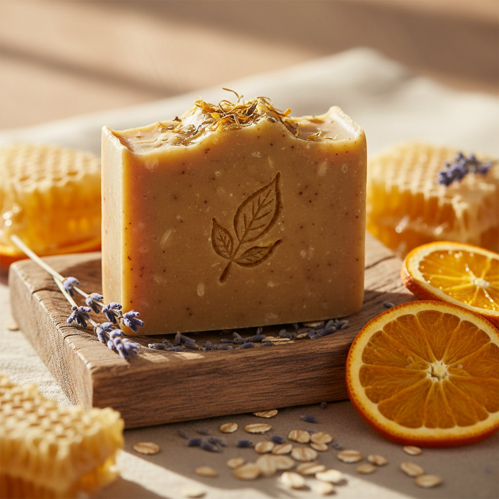 Golden Oat Honey Soap - Hero Shot