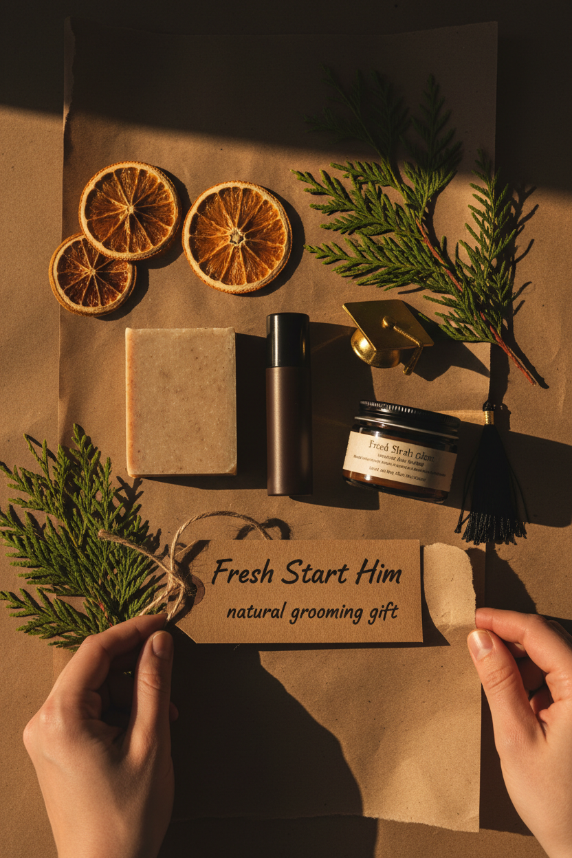 Him — Unboxing Flat Lay
