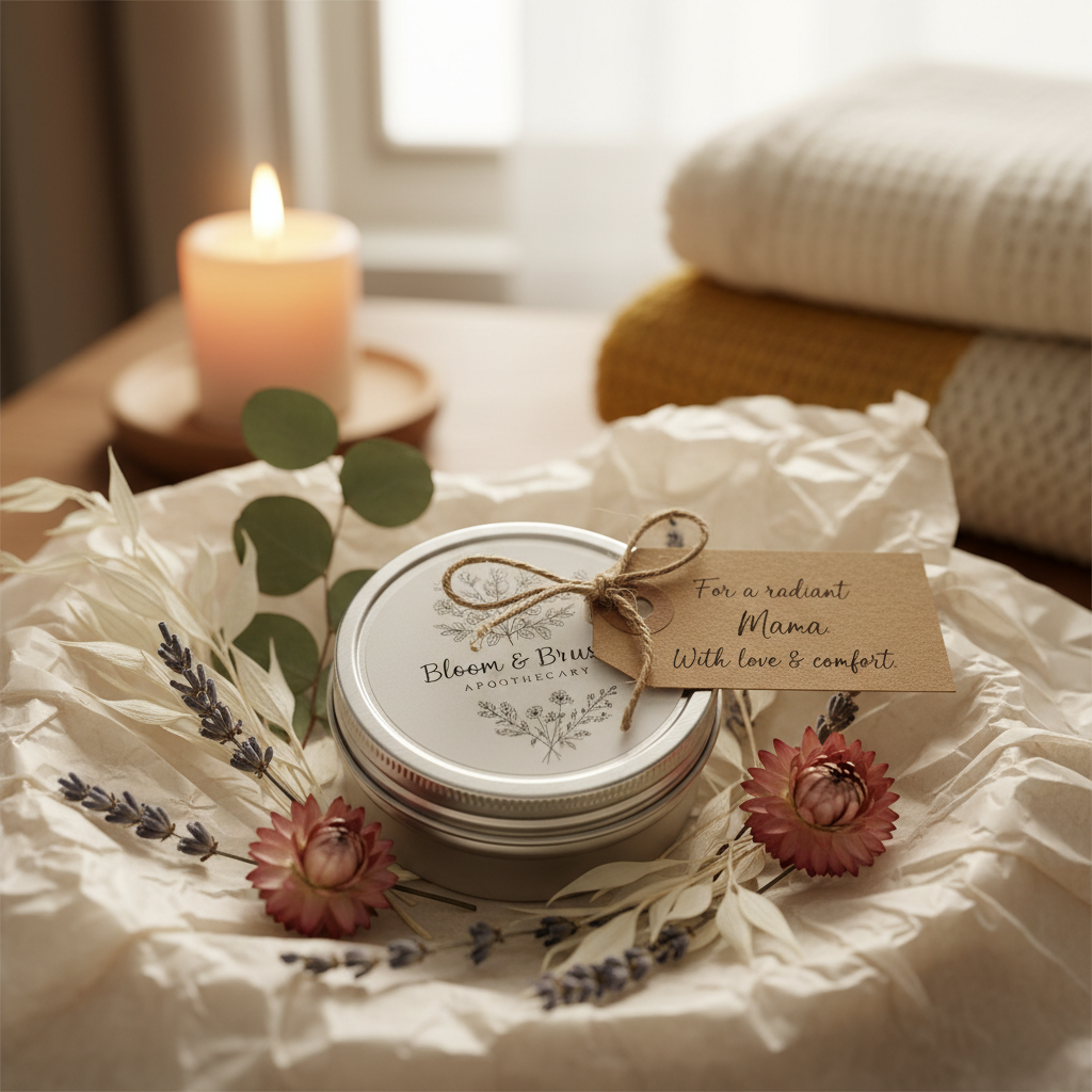 Bloom Mama Nursing Balm gift styling