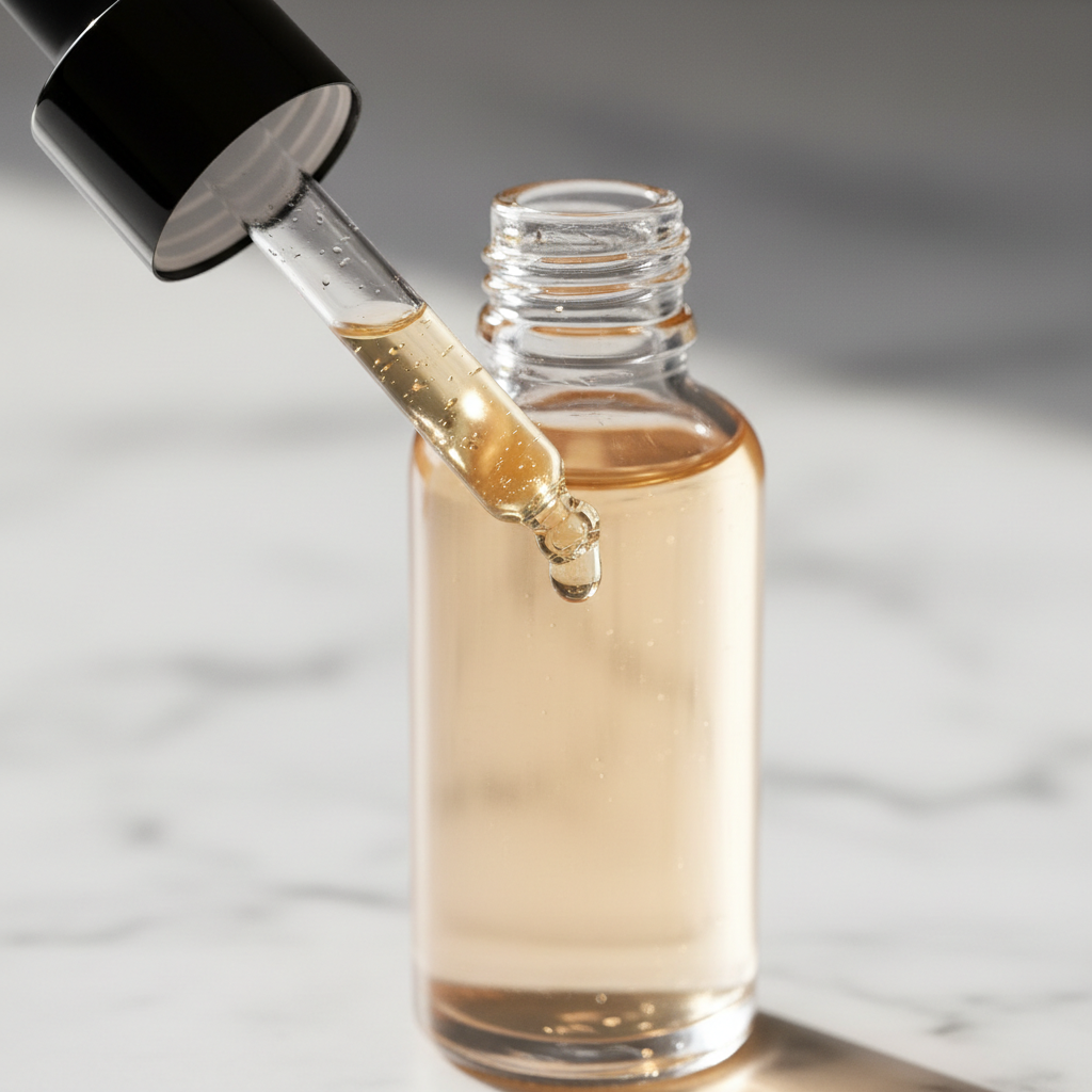 Bloom Bright Serum — drop close up