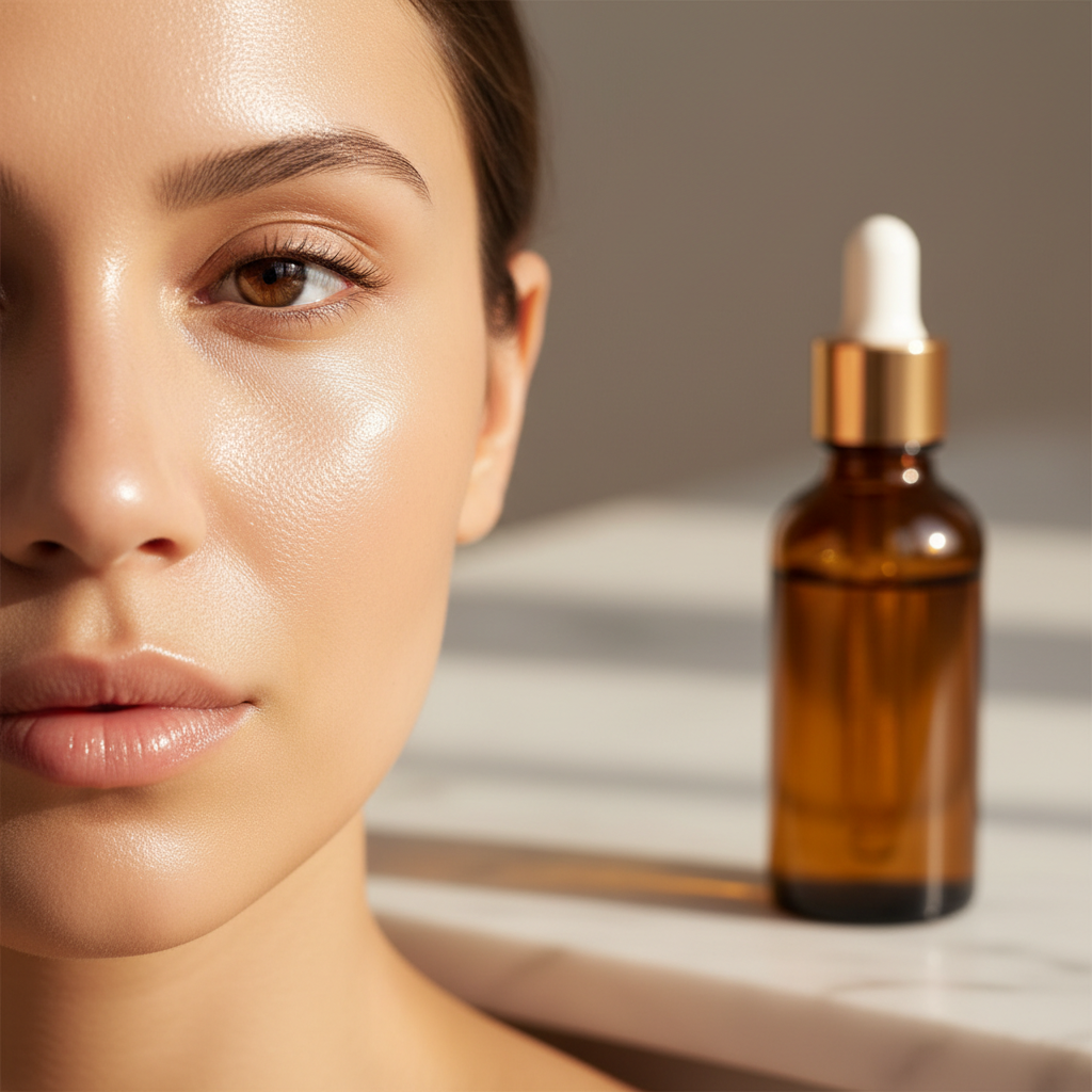 Bloom Bright Serum — glowing skin result