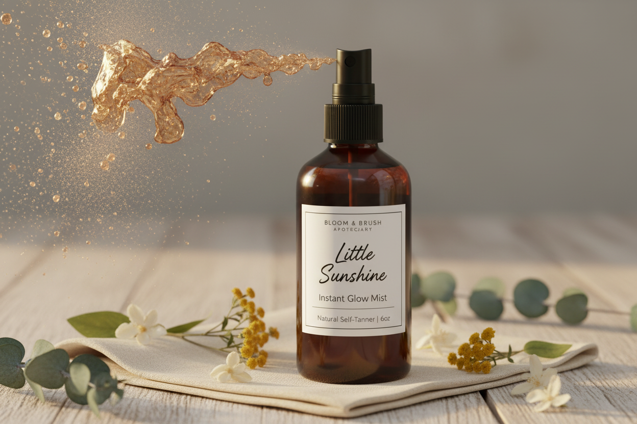Little Sunshine Self Tanning Drops | Instant Bronze + Buildable DHA Glow | 4 fl oz