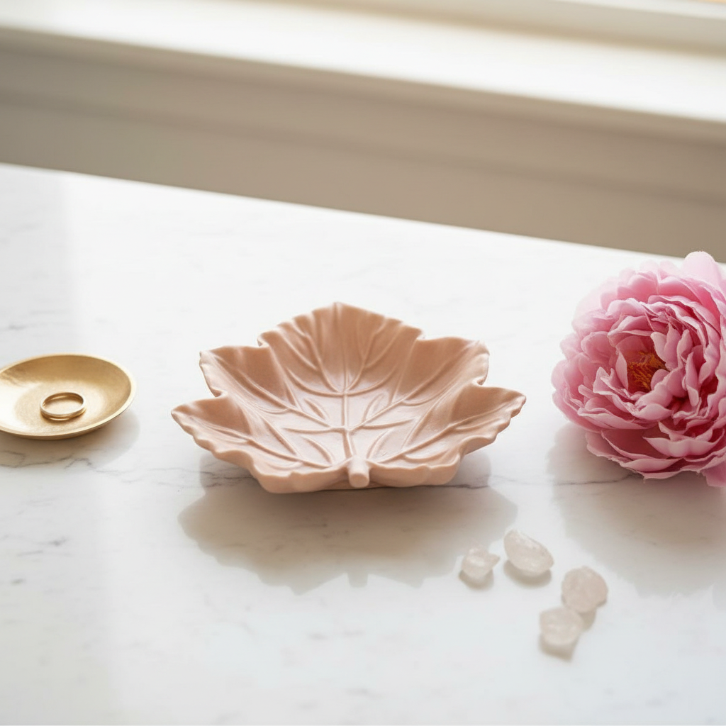 Leaf Dish — Dusty Blush