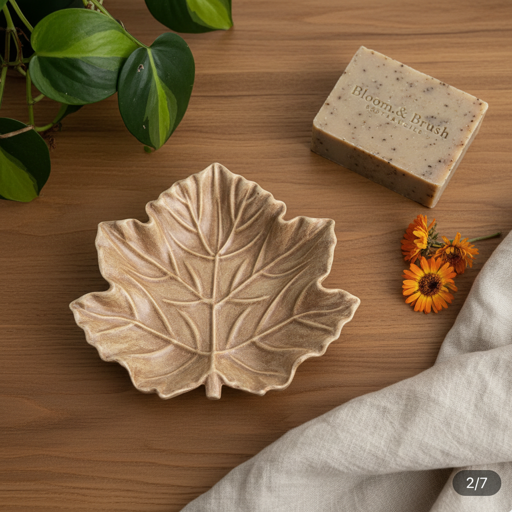 Leaf Dish — Sandy Taupe
