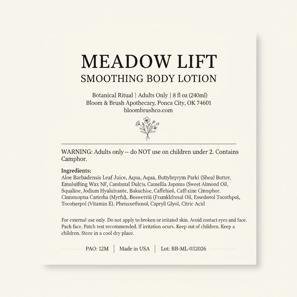 Meadow Lift Label Card