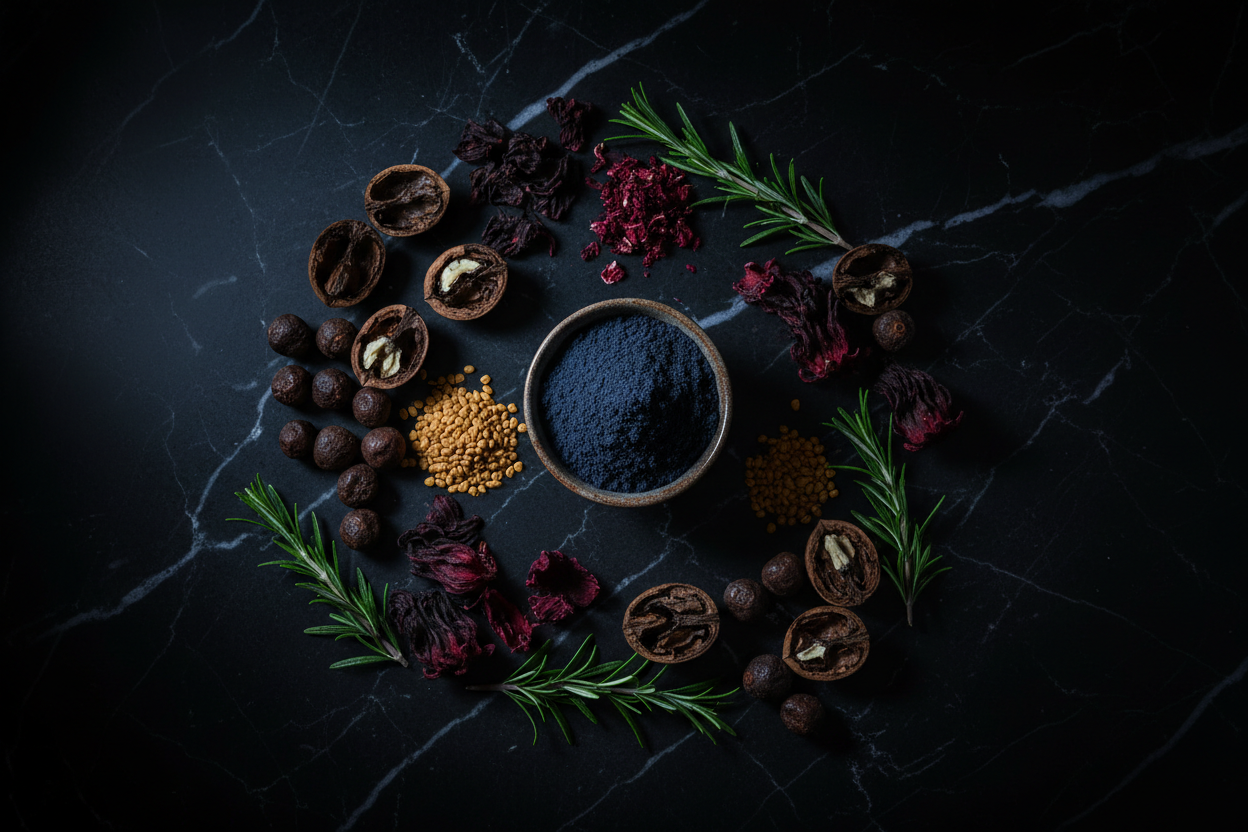 Midnight Black Flat Lay