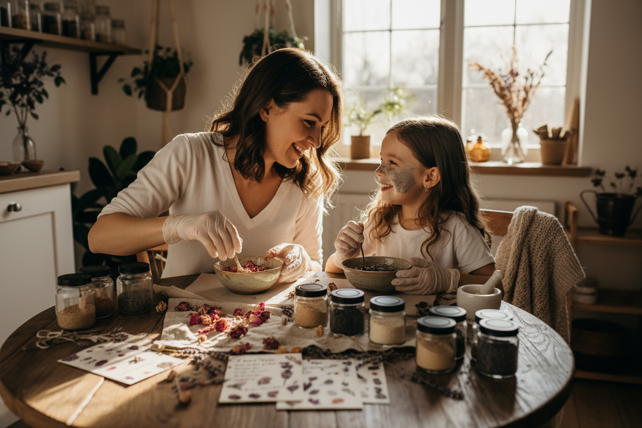 Mom and Daughter Botanical Activity