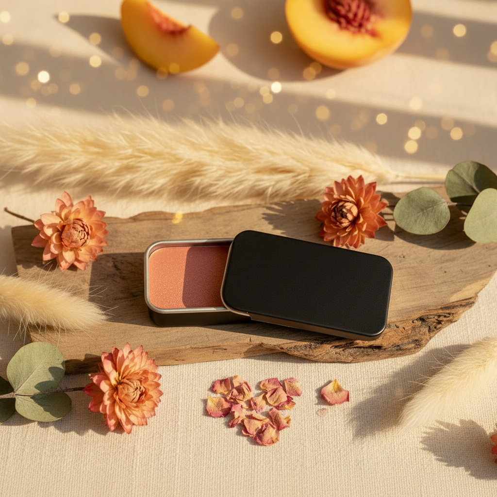 Peach Fuzz Flat Lay