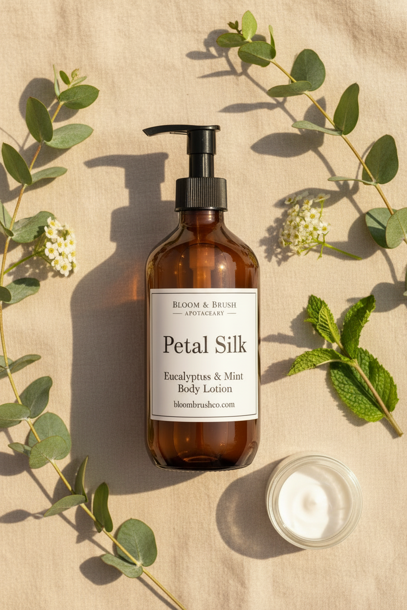 Petal Silk Hyaluronic Body Lotion - Eucalyptus & Mint