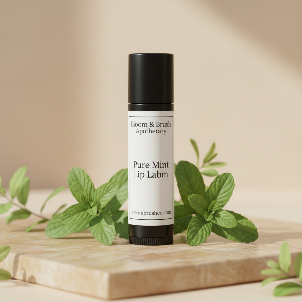 Pure Mint Lip Balm - Black Tube