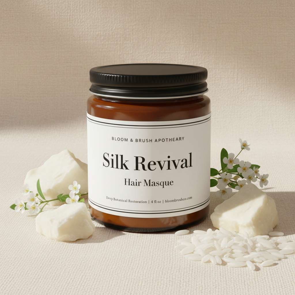 Silk Revival Hair Masque — 4oz Amber Glass Jar