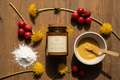 Sunshine Glow Mask — Wood Flat Lay