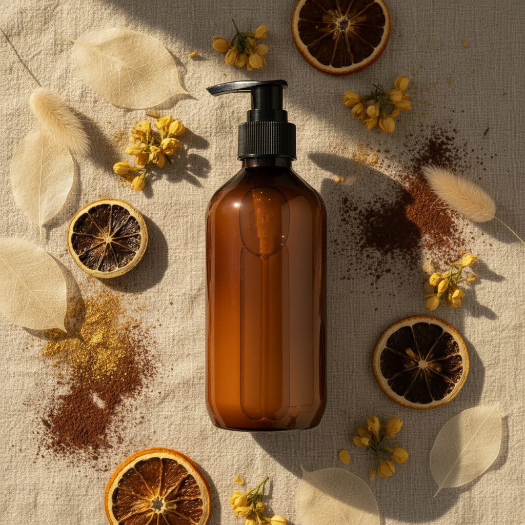 Tanning Lotion Flat Lay