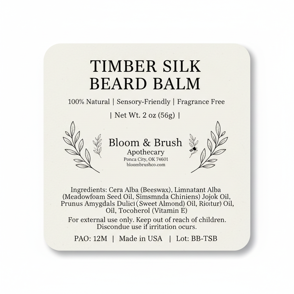 Timber Silk Compliance Label