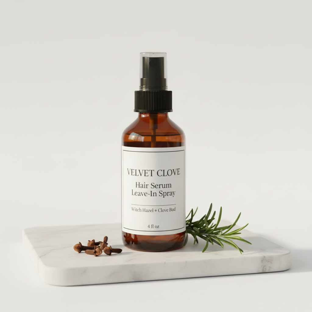 Velvet Clove Hair Serum 3/4 Angle
