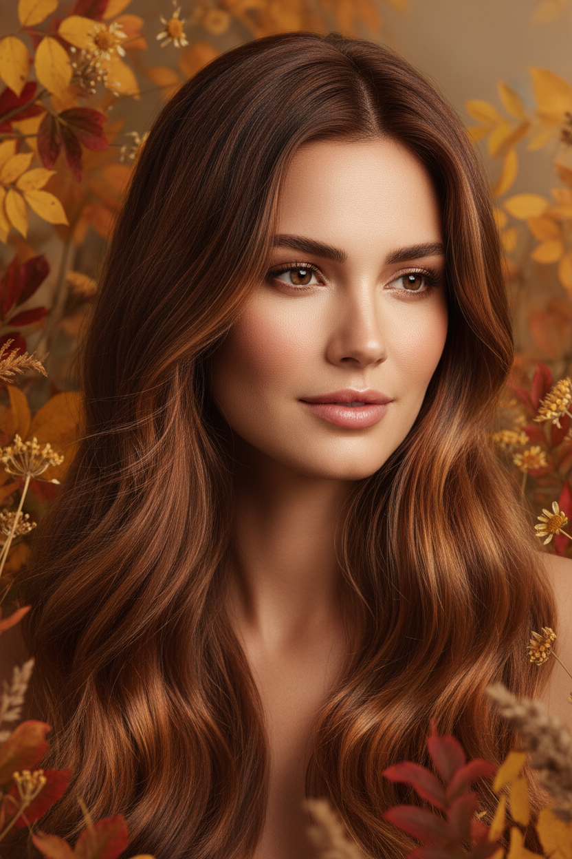 Warm Chestnut Hair