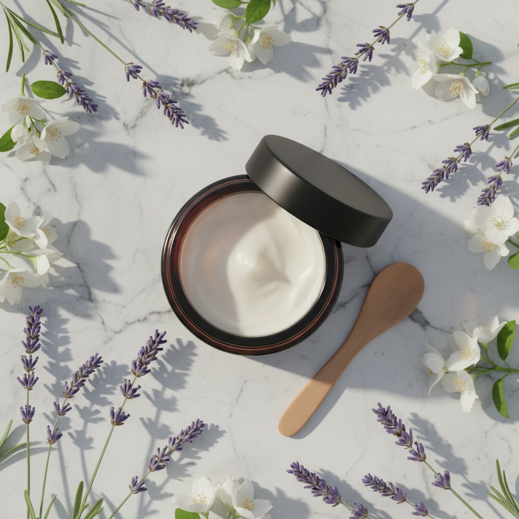 Wild Lavender Flat Lay - Black Lid